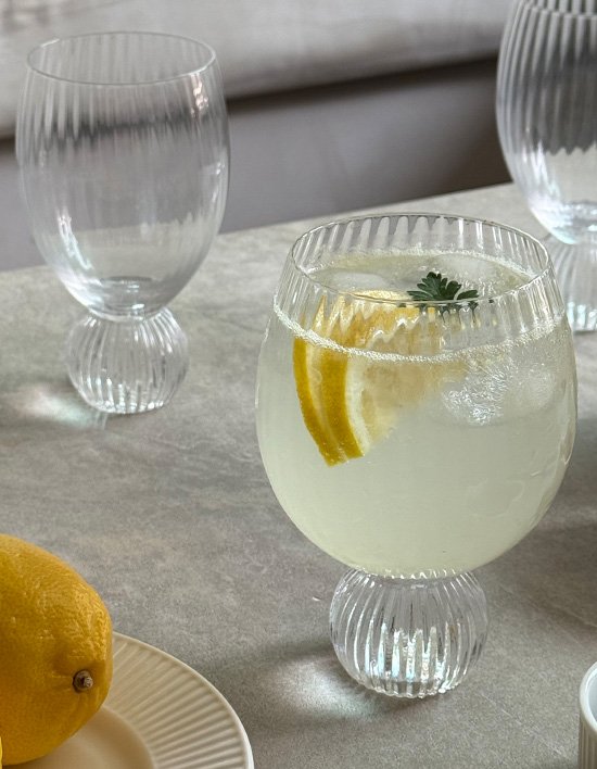 [니코트] 플리츠 와인잔 2종 (택 1)