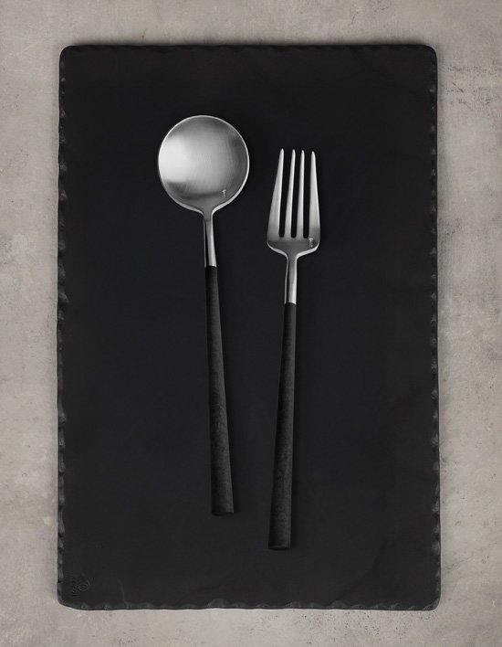 [벨로아이녹스] 네오 파스타 커트러리 2종. (블랙)