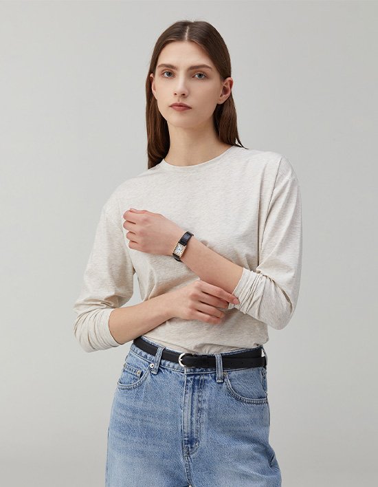 [와이잭] W_시그니처 루즈 & 릴렉스 핏 긴소매 (155gsm) 4종 (택1)