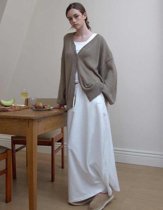 [레이지지] 스너기 포켓 롱 스커트 (3색상)