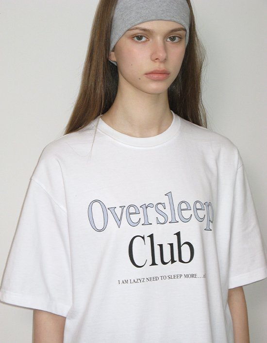 [레이지지] 오버슬립 클럽 유니섹스 티셔츠 (3색상)