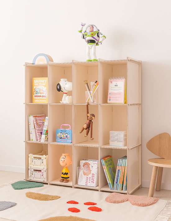 [꼬메모이] 꼬모 북쉘프 3단 3X4