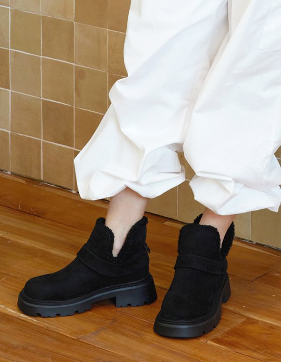 [세스띠] 모던 워머 앵클부츠 (BLACK)