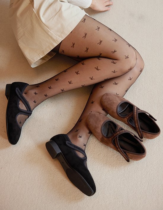 [세스띠] 크로스 발렛 메리제인 플랫 (2color)