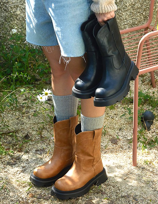 [세스띠] 노마드 터프 하프부츠 (2color)