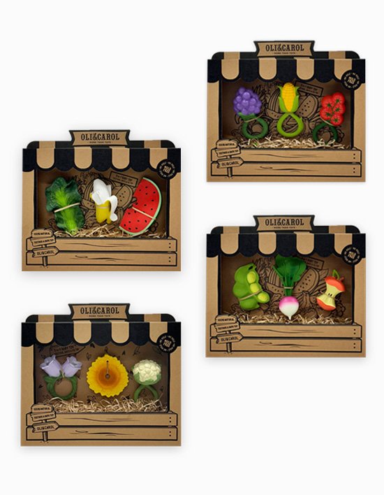 [올리앤캐롤] 천연소재 치발기&베이비토이 - 기프트에디션 4종 (택1)