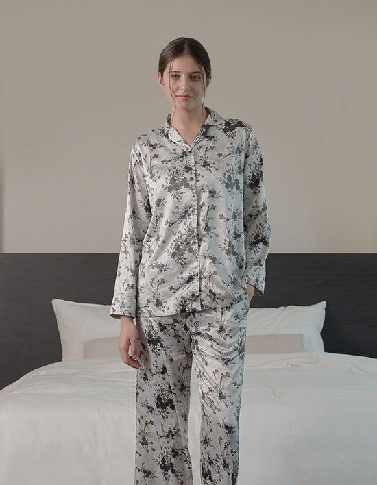 [라페어] 아이보리 멜로우 이브닝 샤틴 실키터치 파자마 5종 (택 1)