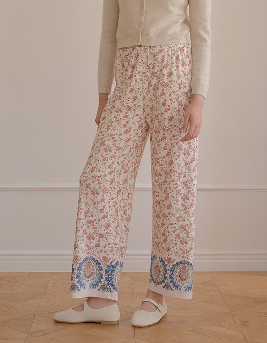 [라페어] 베리플라워 러블리부 피치기모 팬츠 4종 (택 1)