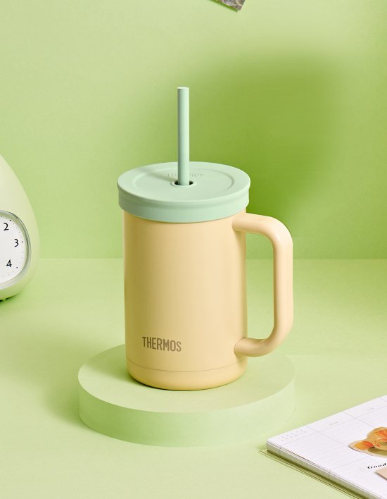 [써모스] 더 콤팩트 스트로 컵앤텀블러 600ml 2종 (택1)