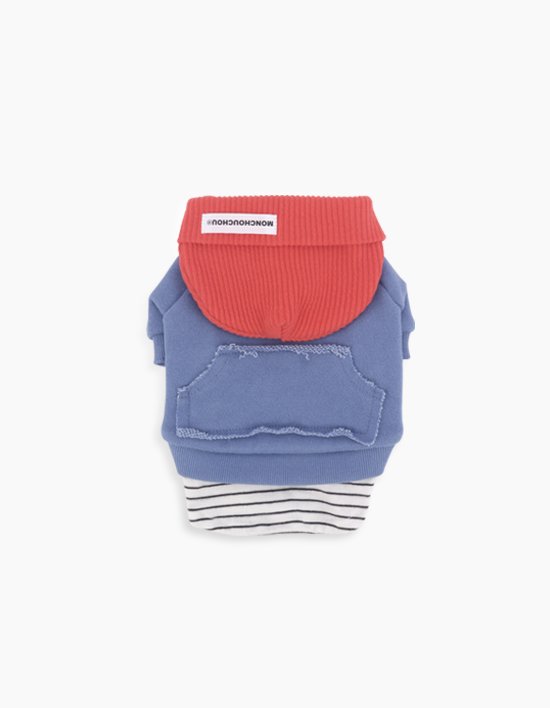 [몽슈슈] 웨이브 비니 스웻셔츠 블루 6종 (택 1)