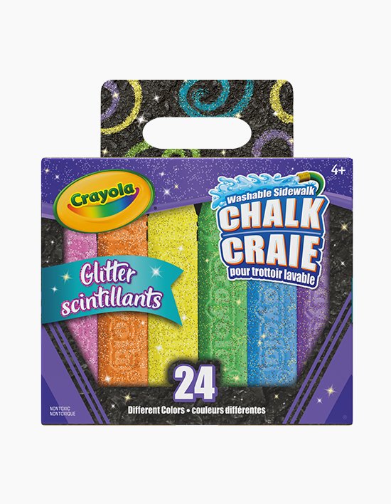 [크레욜라] 워셔블 야외 분필 글리터 24색 (단품)