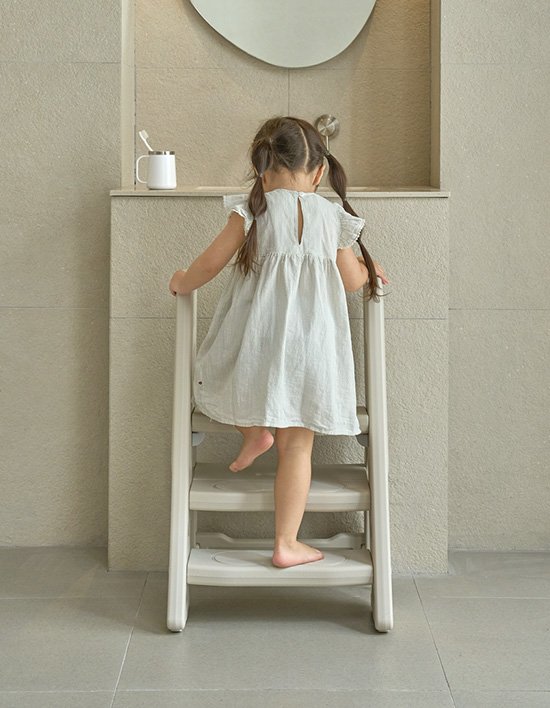 [아이팜] 접이식 2단 3단 스마트 손잡이 유아 디딤대