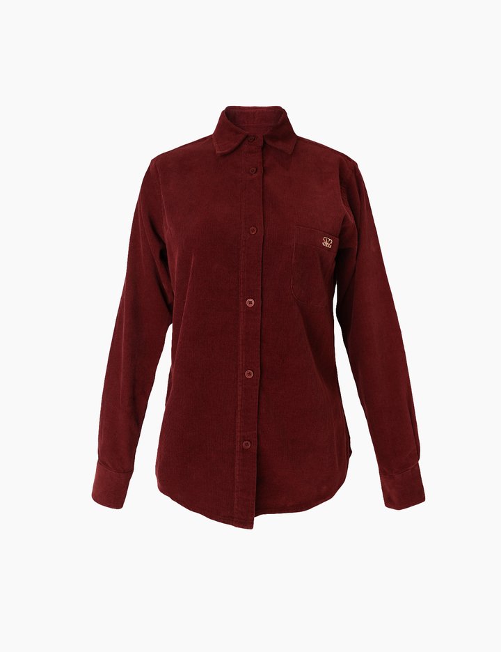 [피브레노] 더블 하트 코듀로이 셔츠