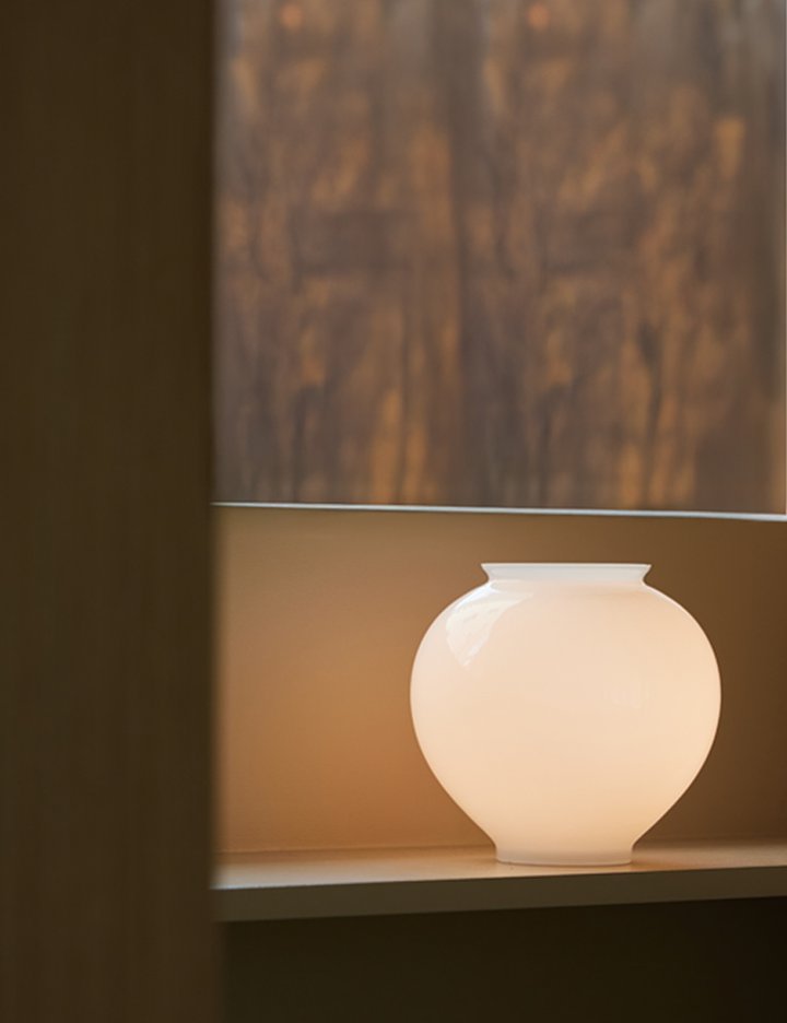 [스피아노] ARVO 델루나 LED 달항아리 포터블 램프 조명 (단품)