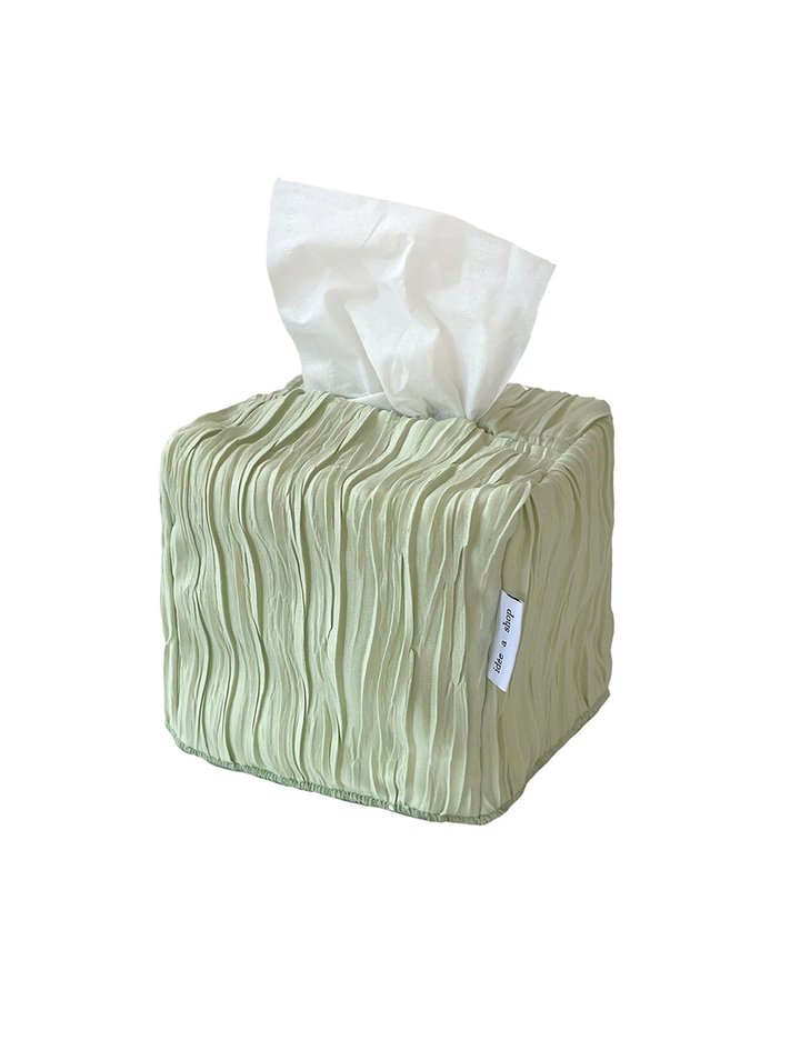 [아이디어숍] 플리츠 티슈 케이스 정사각형 4종 (택1)