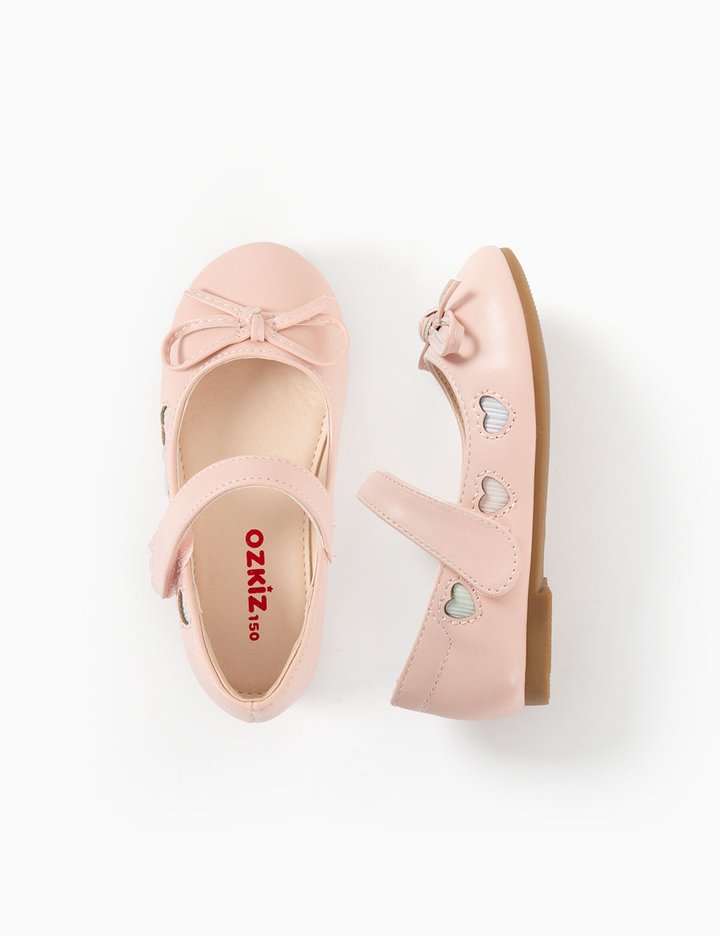[오즈키즈] 팅클하트 여아 구두 핑크