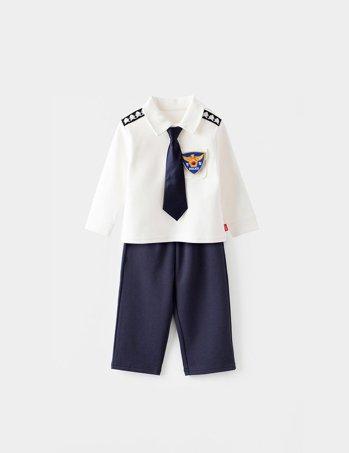 [오즈키즈] 폴리스 유아 상하복 역할놀이 세트