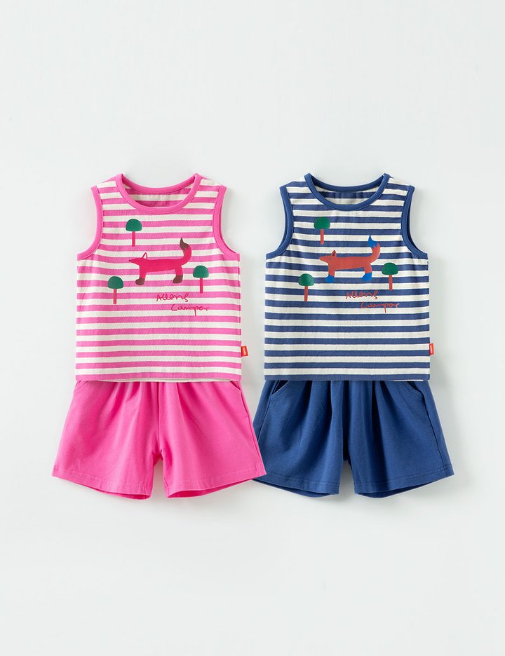 [오즈키즈] 숲속여우 유아 상하복 세트 2종 (택1)