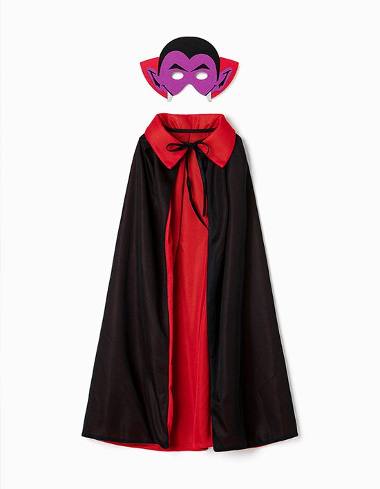 [오즈키즈] 드라큘라 유아 할로윈 망토 블랙 (가면 세트)