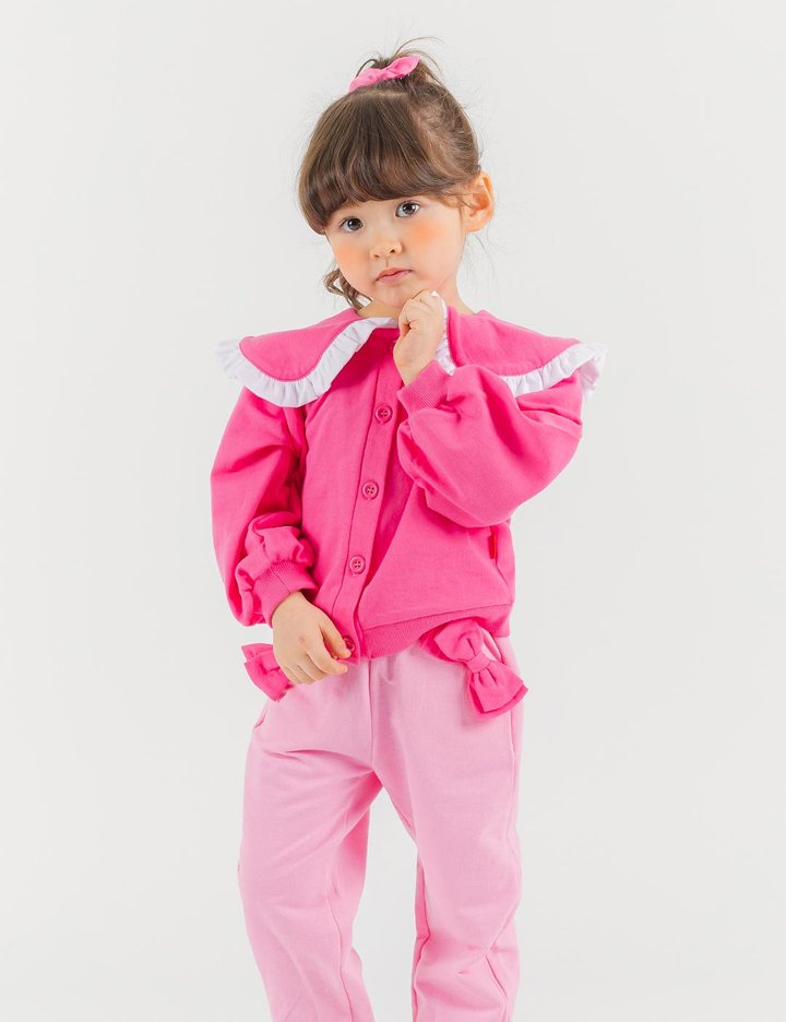 [오즈키즈] 핑키리본 여아 상하복 세트 핑크