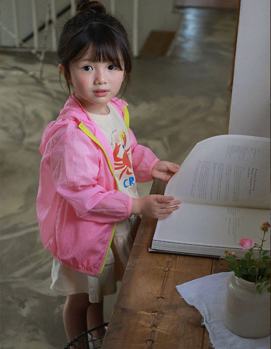 [오즈키즈] 네온라인 유아 바람막이 점퍼 3종 (택1)