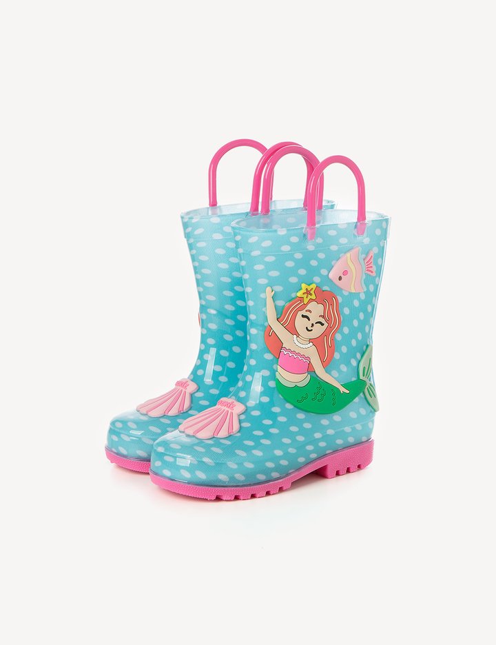 [오즈키즈] 인어공주 여아 장화 민트