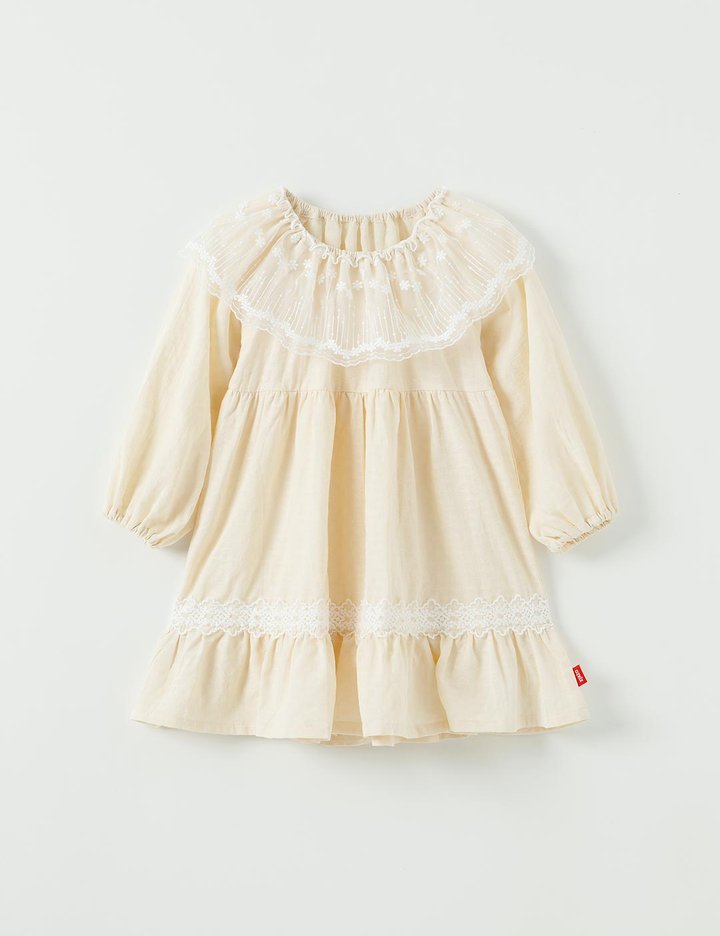 [오즈키즈] 퓨어카라 여아 원피스 크림