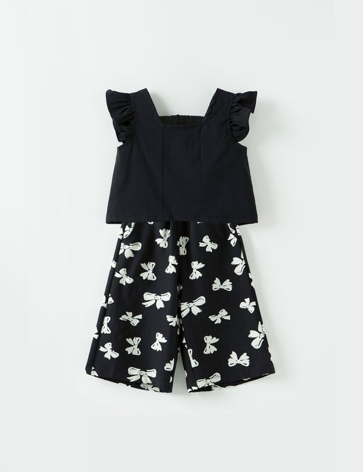 [오즈키즈] 블랙리본 여아 상하복세트 블랙