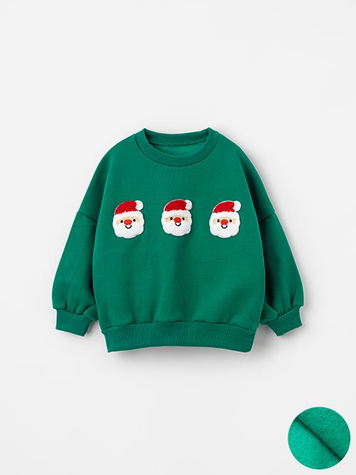 [오즈키즈] 산타친구들 유아 맨투맨 티셔츠 그린