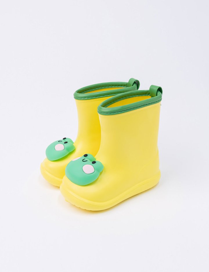 [오즈키즈] 개굴개굴LED 유아 장화 레인부츠 옐로우