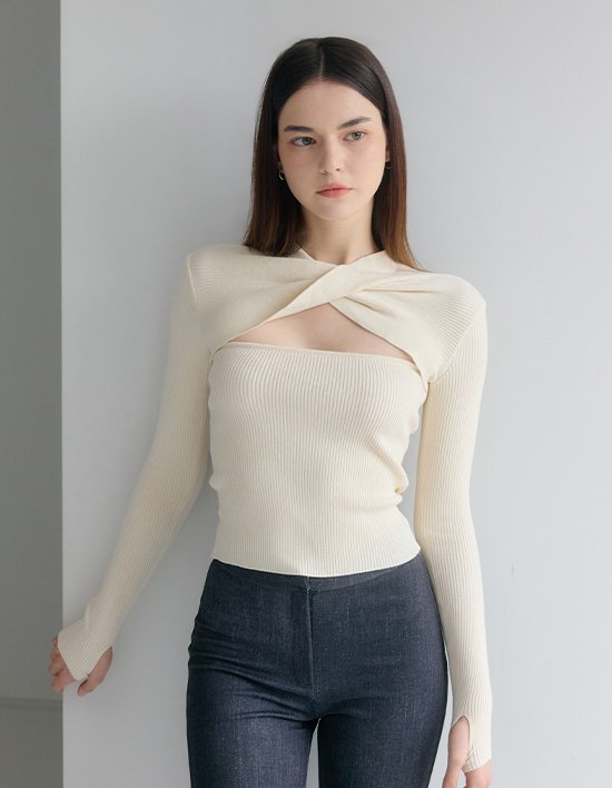 [레페르] 레포시 니트 커버업 2종 (택1)