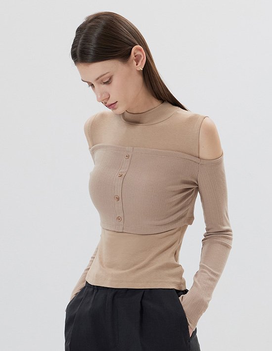 [레페르] 미네르바 오프숄더 롱슬리브 3종 (택1)