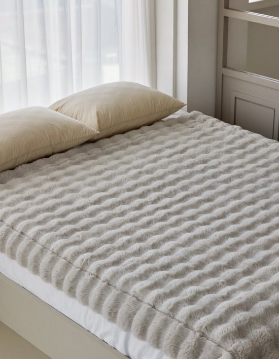 [프로젝트슬립] 겨울 차렵 장모 극세사 퐁실이불 2종 (택1)