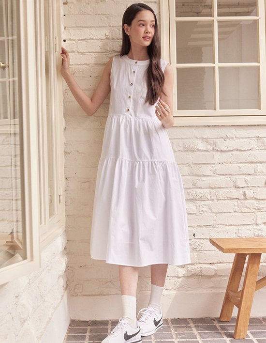 [유어네임히얼] 맑음이 셔링 원피스 (3COL)