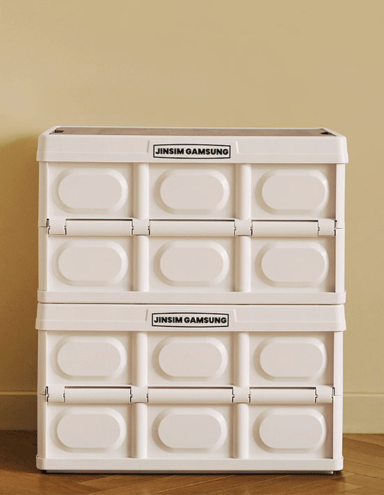 [진심감성] 캠핑 폴딩 리빙박스 수납정리함 30L/56L 4종 (택1)