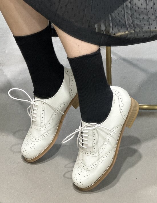 [투콤] 두디 옥스포드화_화이트