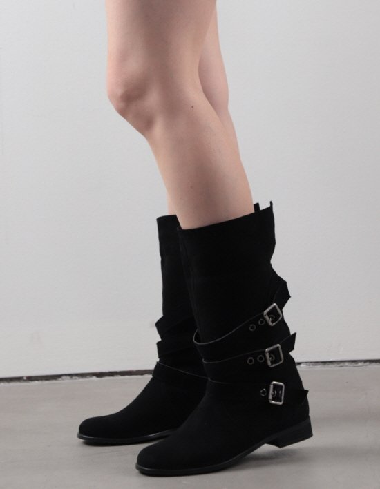 [투콤] 벨킨 스웨이드 부츠_블랙