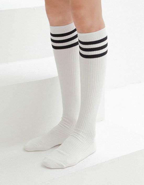 [비아리츠] 이지  골프 라인 면 니삭스  3종(2개입)(택1)