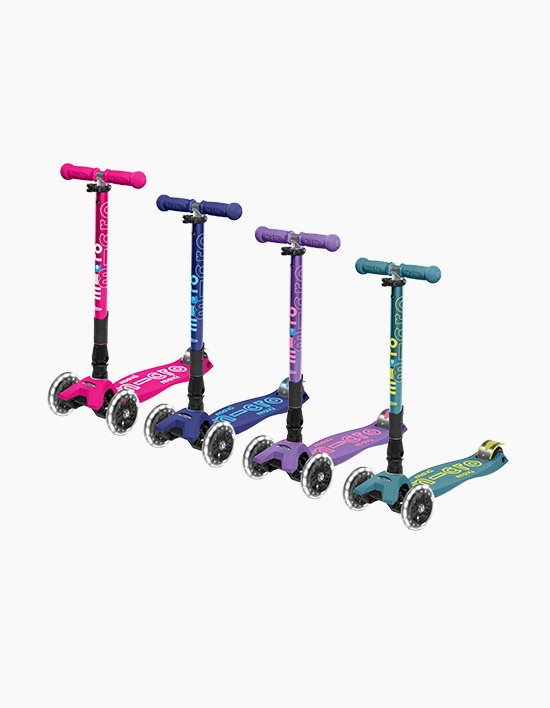 [마이크로킥보드] 맥시T 폴더블 디럭스 LED (페트롤그린/퍼플/네이비/쇼킹핑크) (택1)