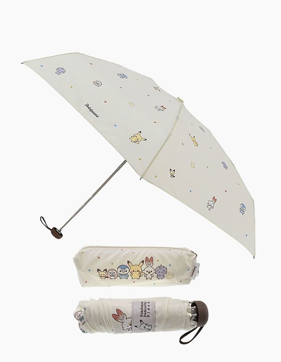 [포켓몬스터] 포켓피스 50 베이직 패턴 5단우산 아이보리