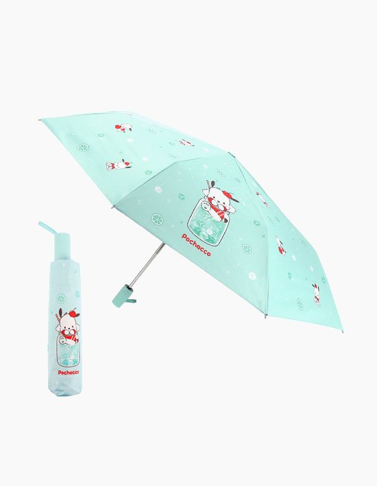 [산리오] 포차코 55 스파클링 암막코팅 소프트폴드 완전자동우산 (민트)