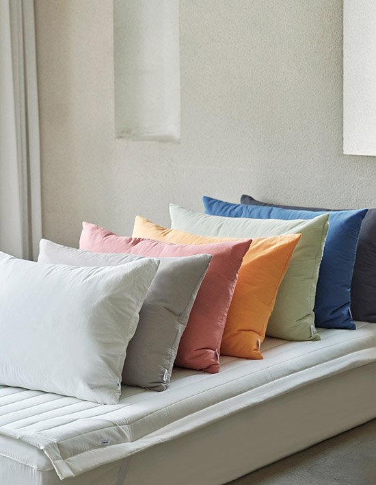 [다운뱅크] 포레 순면 워싱 누비 베개커버 7종 (택1)