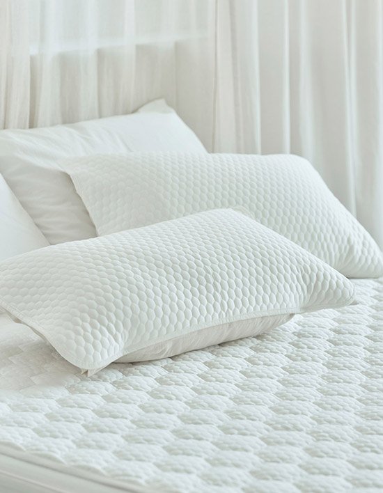 [다운뱅크] 울트라-쿨 에어리스노우 여름 냉감 베개덮개(45X65) 2종 (택1)