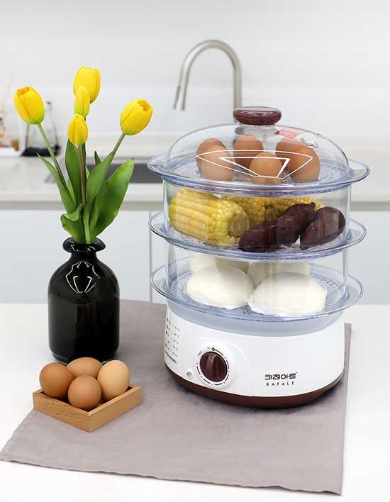 [키친아트] 키친아트 라팔 분리형 3단 멀티 찜기 WA-304FS (WA-304FS)