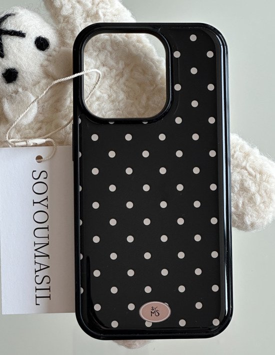 [소유마실] Dot point black 에폭시범퍼케이스