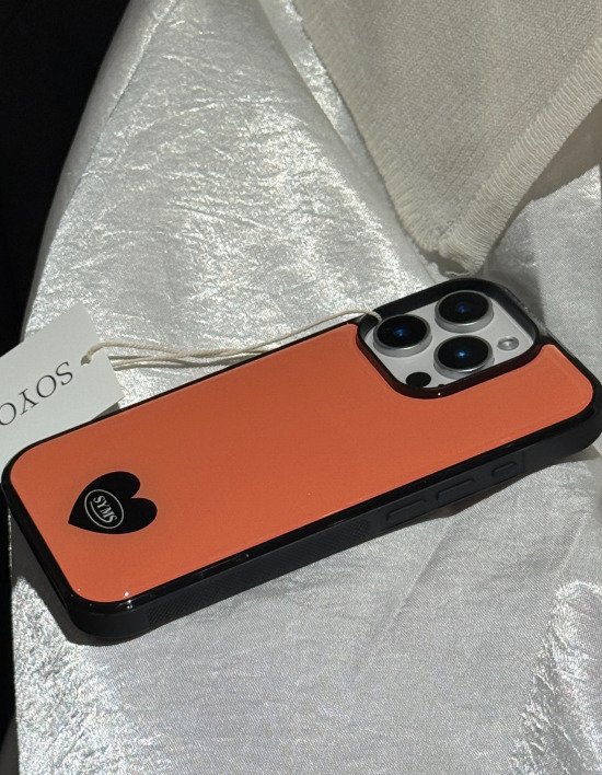 [소유마실] Peach Mood Heart 에폭시범퍼케이스