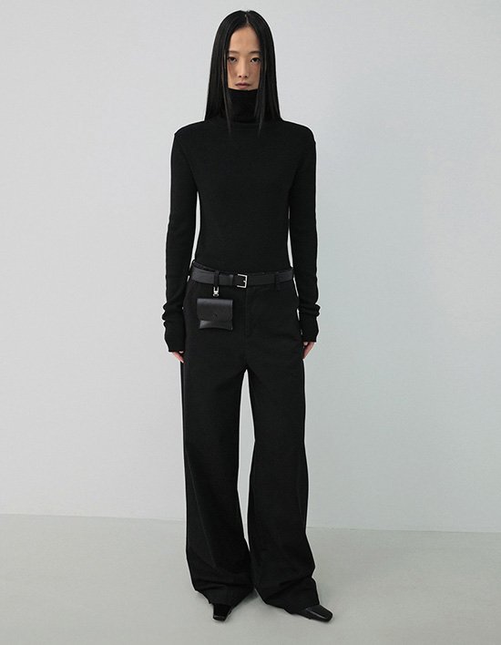 [ONE] 카치온 워싱 팬츠_블랙