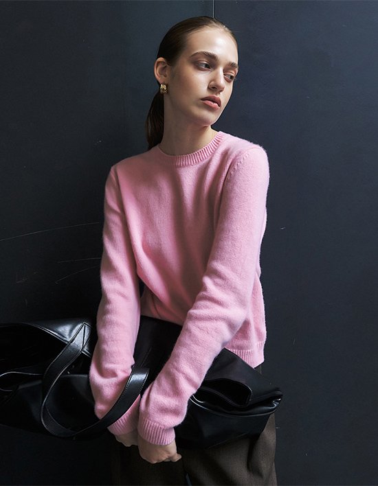 [ONE] 캐시 소프트 니트_핑크