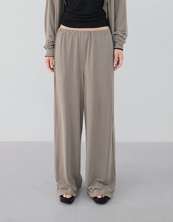 [ONE] 모달 밴딩 팬츠_모카브라운