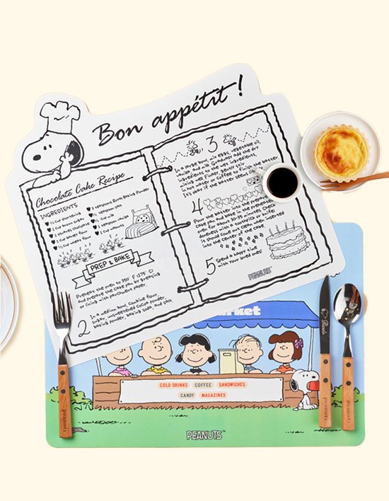 [보프렌즈] 스누피 테이블 방수 식탁매트 2종 (택1)